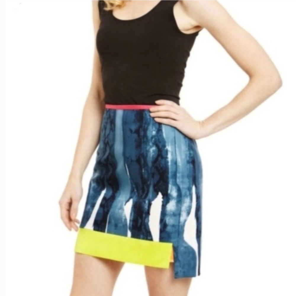 Tahari | Borage Great Falls Asymmetrical Skirt